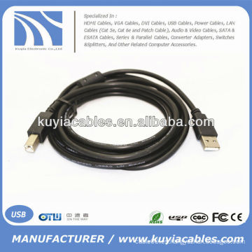 5m Negro USB a Cable de impresora para HP